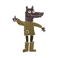 cartoon wolf man N46