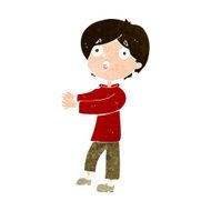 cartoon shocked boy N30