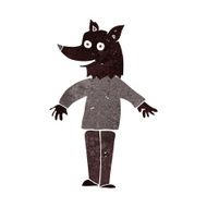 cartoon happy werewolf N6