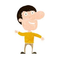 cartoon waving man N62
