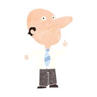cartoon bald man asking question N10