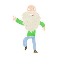 cartoon stressed old man N20