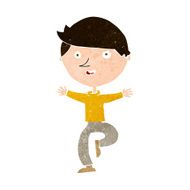 cartoon excited man N96