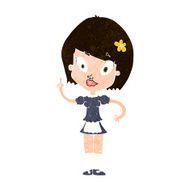 cartoon pretty maid N10