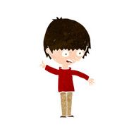 cartoon boy with question N23