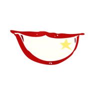 cartoon grinning mouth N10