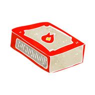 cartoon pack of matches N10