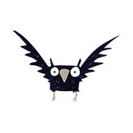 cartoon spooky bird N7