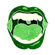 cartoon halloween mouth N22