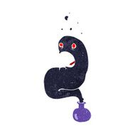 cartoon halloween ghost in bottle N19