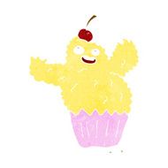cartoon cupcake monster N13