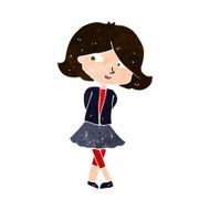 cartoon happy girl N95