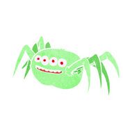 cartoon spooky spider N14