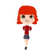 cartoon happy girl N96