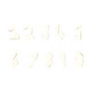 cartoon wooden numbers N10