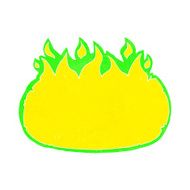 cartoon green halloween fire border N4
