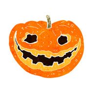 cartoon spooky pumpkin N22