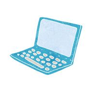 Cartoon Laptop Computer N23