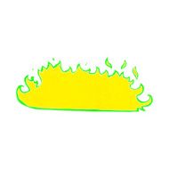 cartoon spooky fire border N14