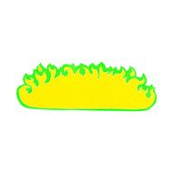 cartoon spooky fire border N15