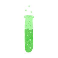 cartoon science test tube N10