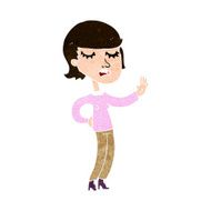 cartoon woman ignoring N24
