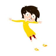 cartoon crazy excited girl N10