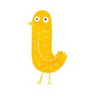 funny cartoon bird N168