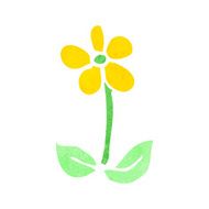 cartoon flower N418