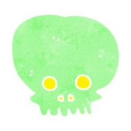 cartoon spooky skull symbol N21