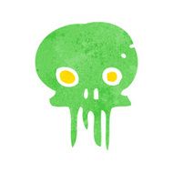 cartoon spooky skull symbol N22