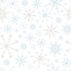 Seamless Snowflake Pattern