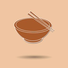 Bowl and chopsticks