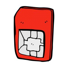 comic cartoon sim card N2
