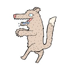 comic cartoon big bad wolf N2