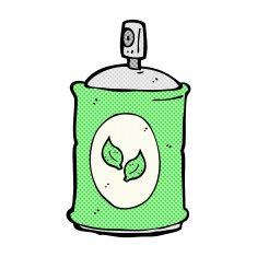 comic cartoon natural spray N3