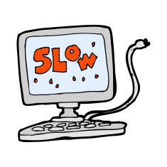 comic cartoon slow computer N3
