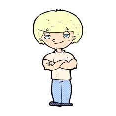 comic cartoon smug looking man N3