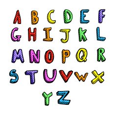 comic cartoon alphabet N5