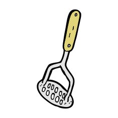 comic cartoon potato masher N4