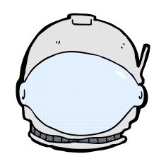 comic cartoon astronaut face N3