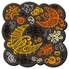 Doodle night sky elements