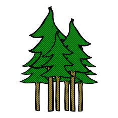 comic cartoon tree symbol N3