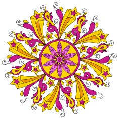 Doodle Circle Design N4