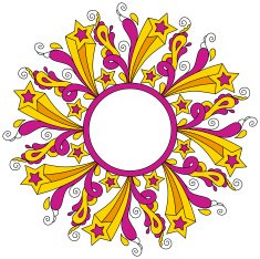 Doodle Circle Frame N2