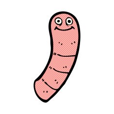 comic cartoon worm N3