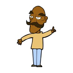 comic cartoon old man telling story N3