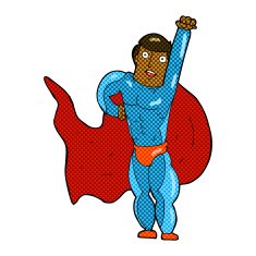 comic cartoon superhero N8