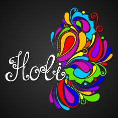 Vector Ornate Holi Background Indian Festival