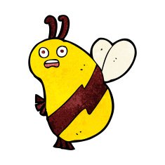 funny cartoon bee N17